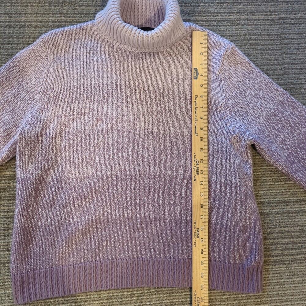 Norton McNaughton Womens Purple Ombre Turtleneck Sweater Size XL Cozy Warm - Picture 4 of 6